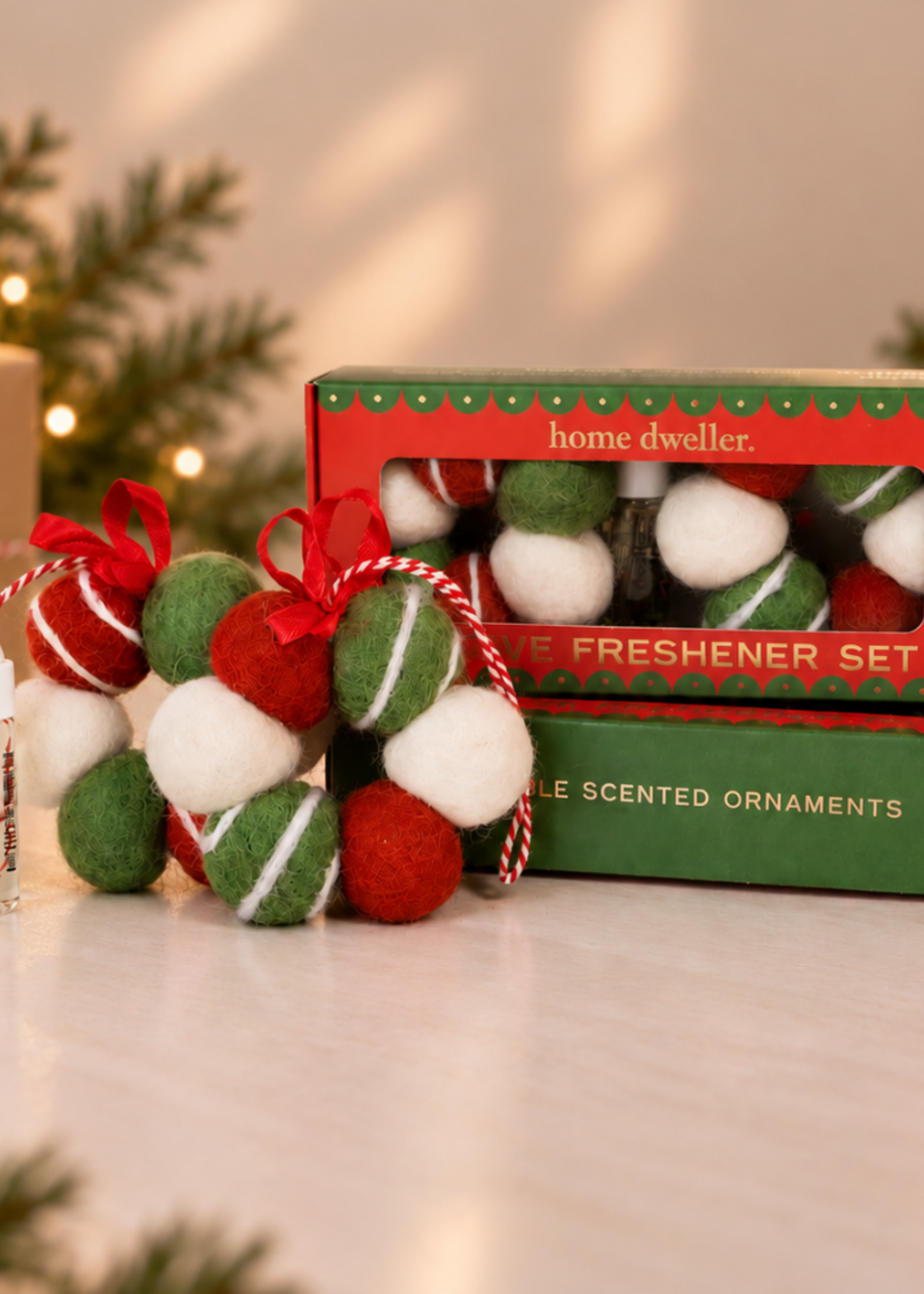 Felt Fresheners Christmas Scented - Stripes