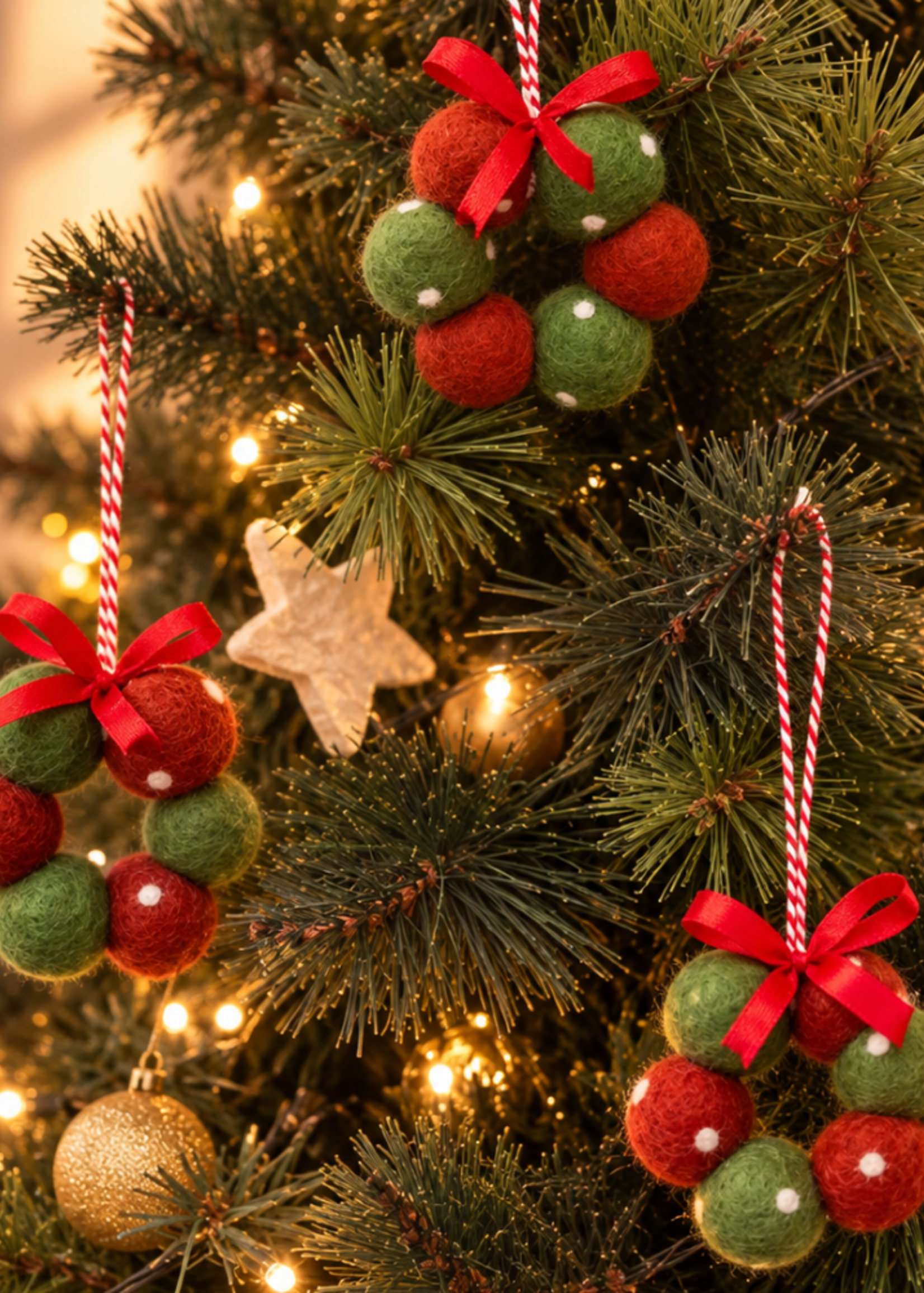 Felt Fresheners Christmas Scented - Dots