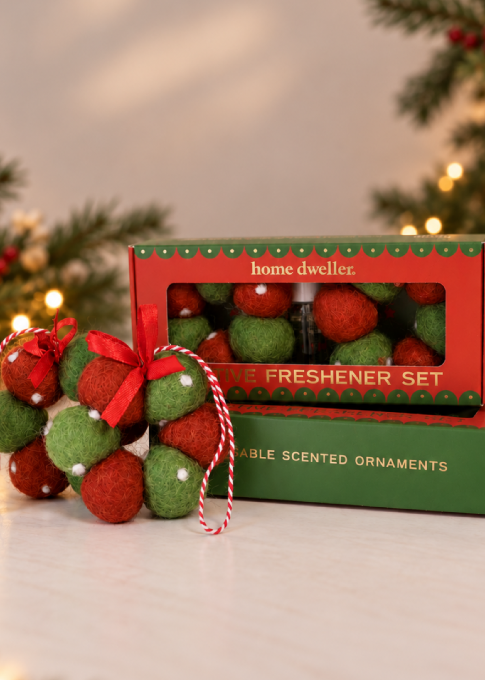 Felt Fresheners Christmas Scented - Dots