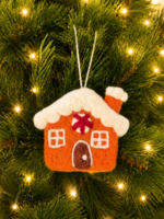 Felt Christmas Ornament - Gingerbread House