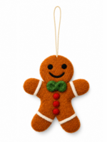 Felt Christmas Ornament - Gingerbread Man