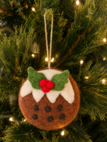 Felt Christmas Ornament - Christmas Pudding