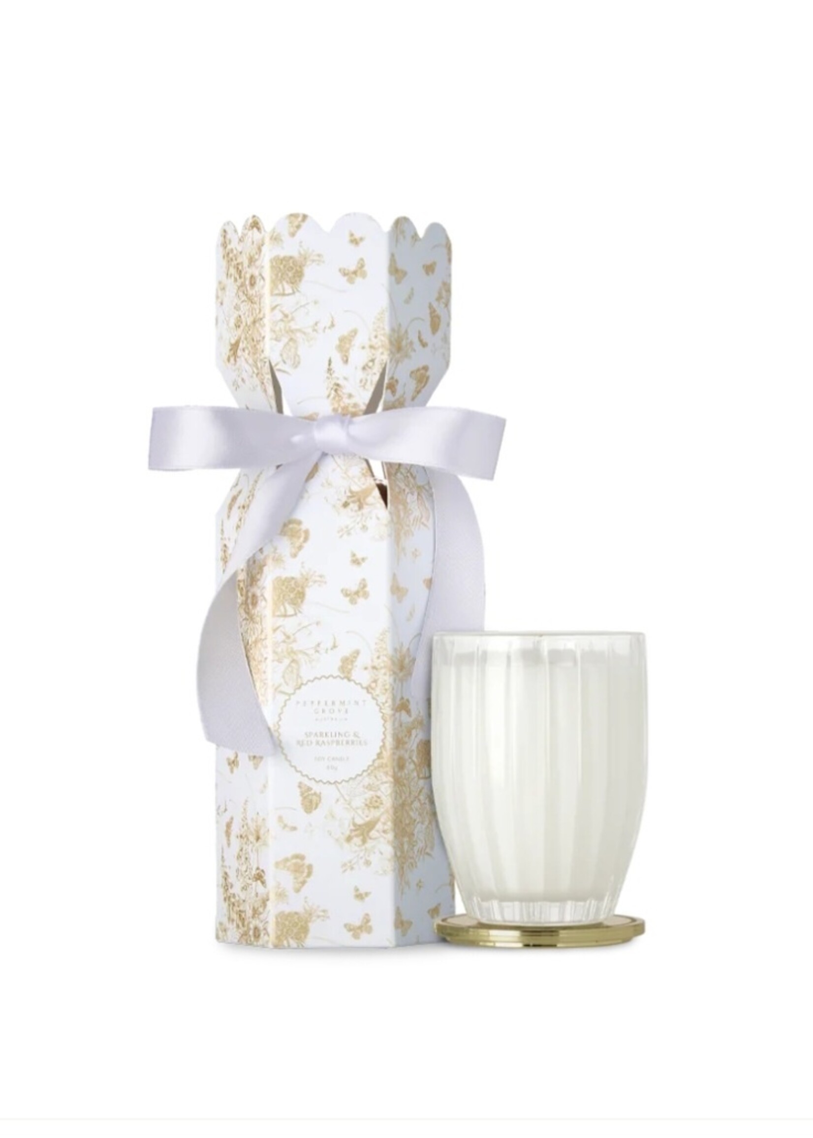 Peppermint Grove Mini Candle Bon Bon 60g - Sparkling & Red Raspberries