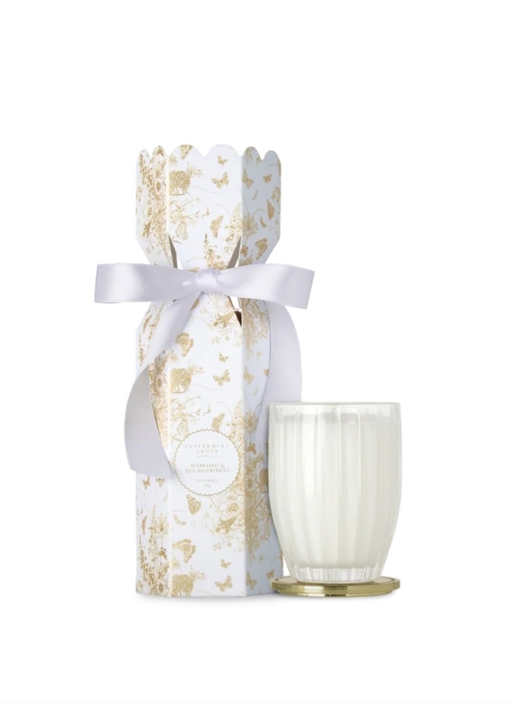 Peppermint Grove Mini Candle Bon Bon 60g - Sparkling & Red Raspberries