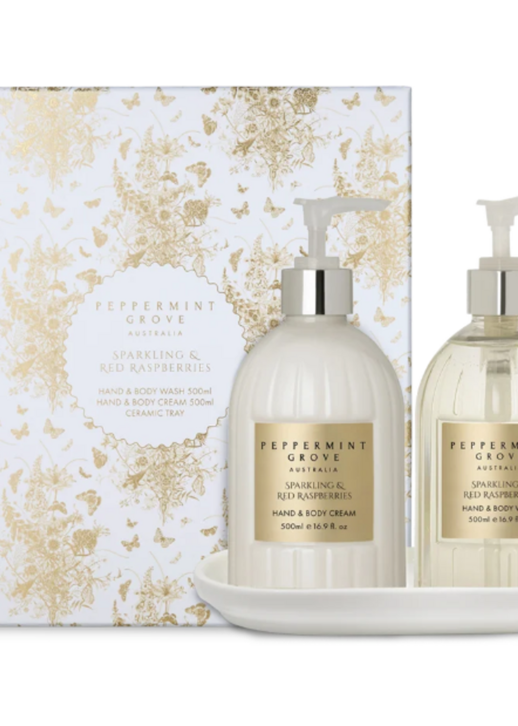 Peppermint Grove Gift Set - Hand Duo - Sparkling & Red Raspberries