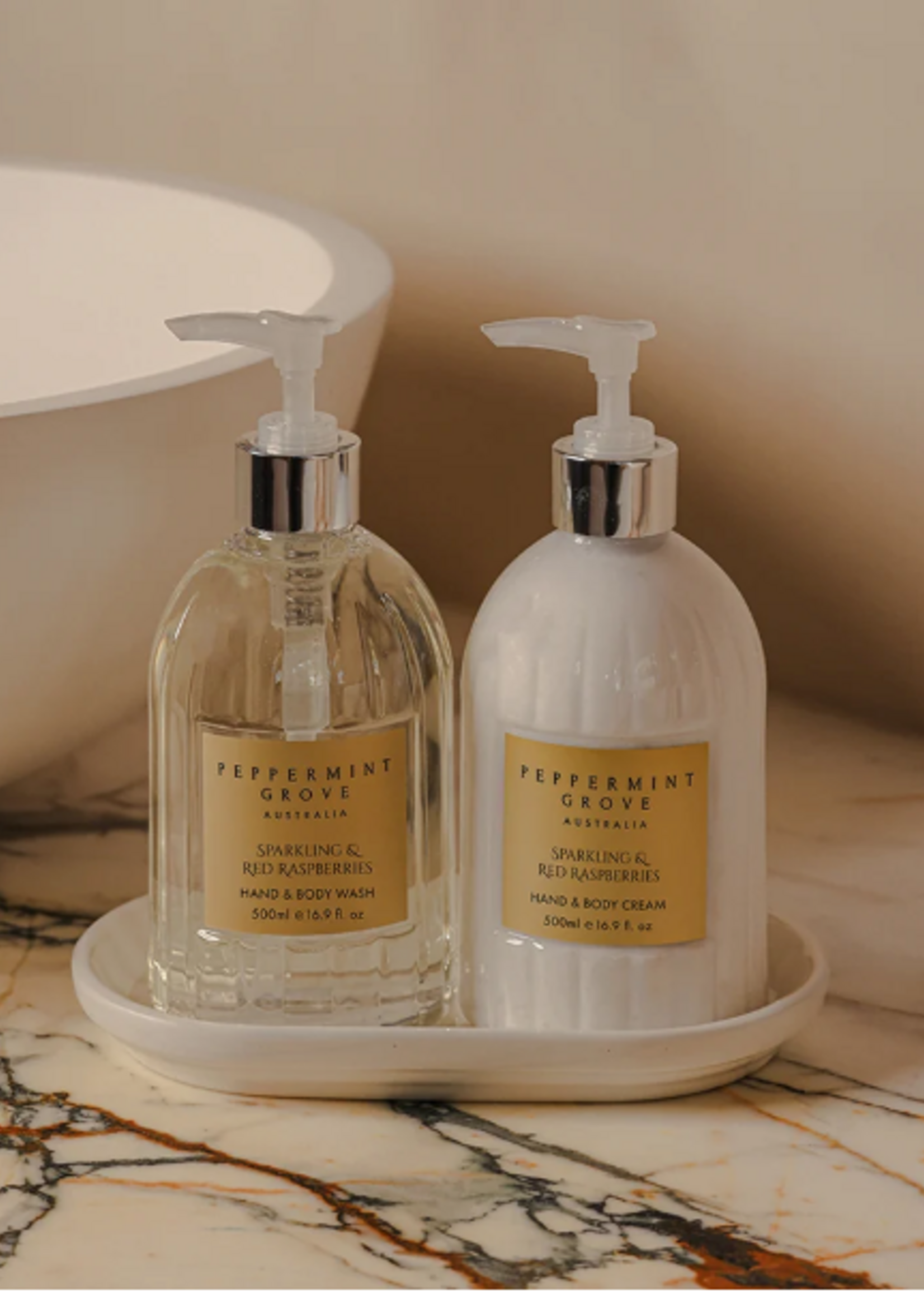 Peppermint Grove Gift Set - Hand Duo - Sparkling & Red Raspberries
