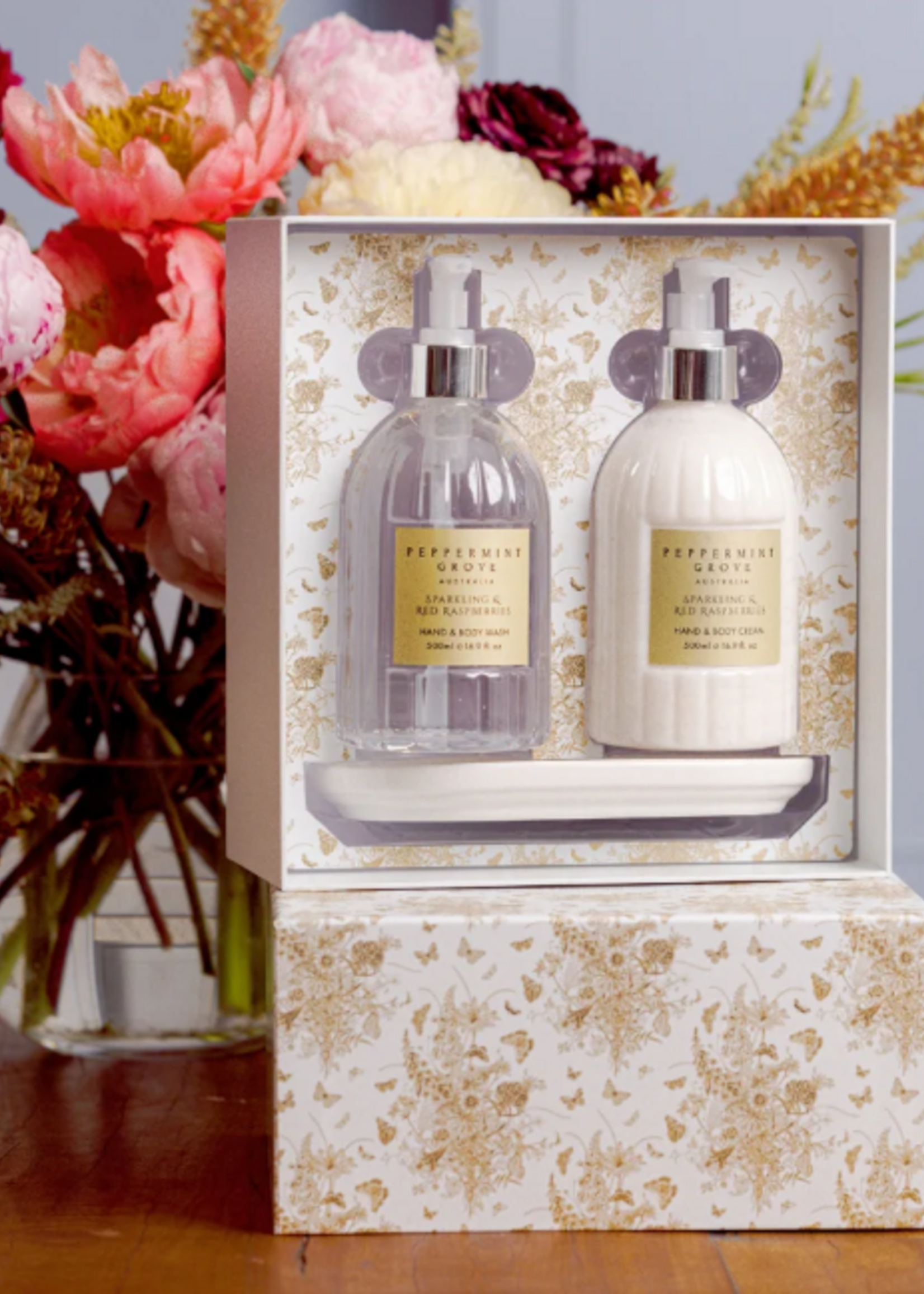Peppermint Grove Gift Set - Hand Duo - Sparkling & Red Raspberries