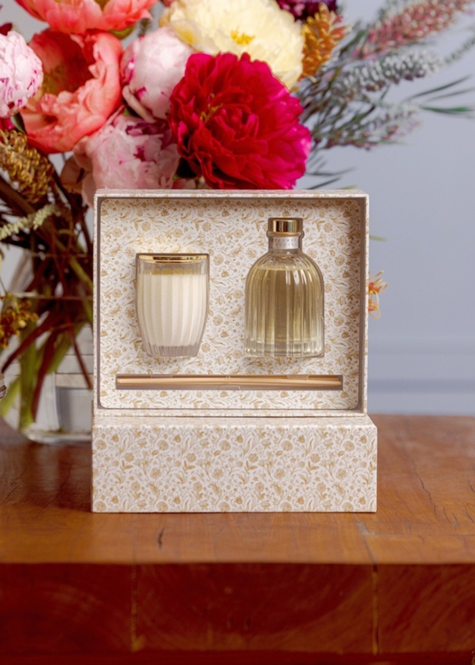 Peppermint Grove Gift Set - Mini Candle & Diffuser Lemongrass & Lime