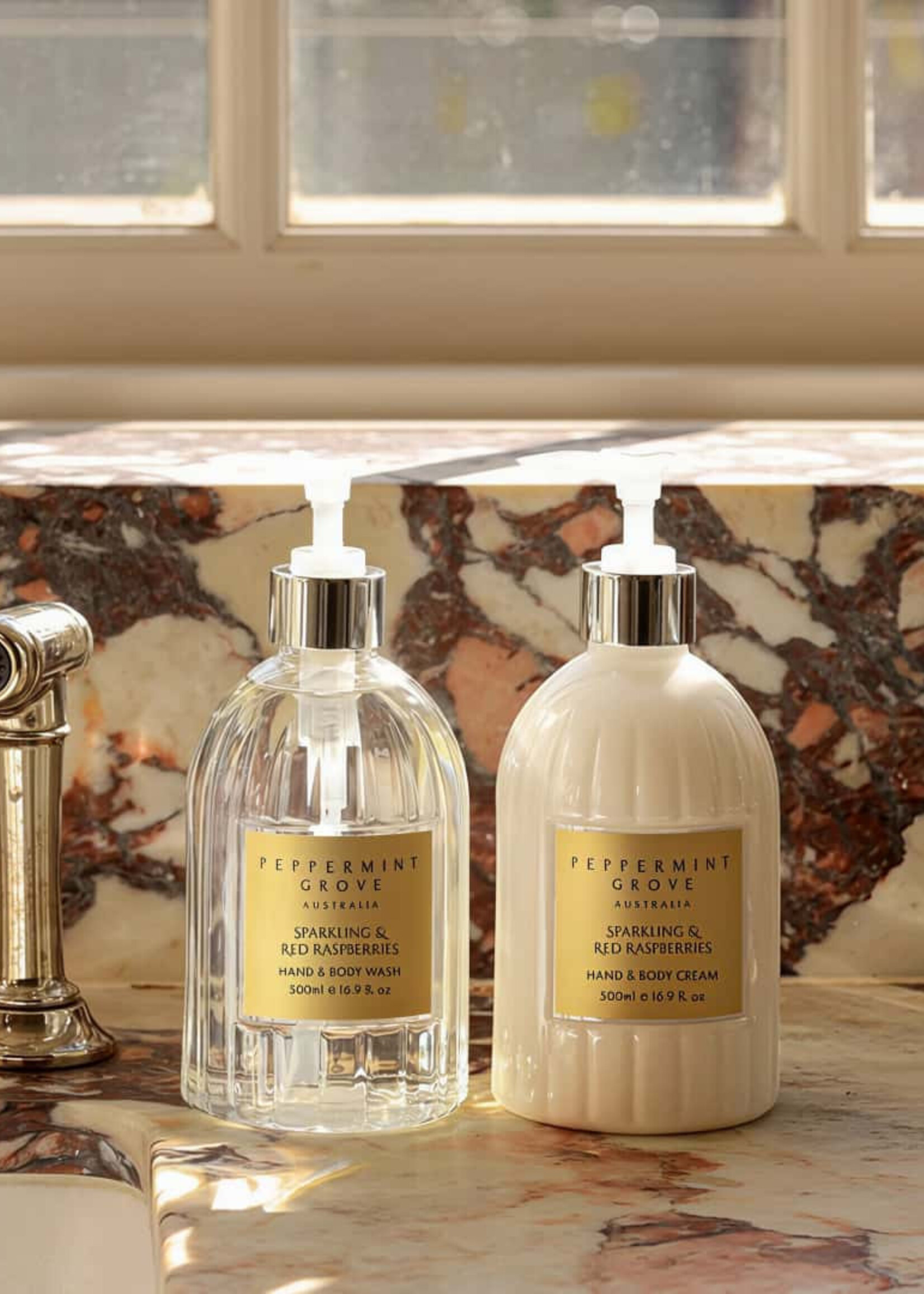 Peppermint Grove Hand & Body Wash 500ml - Sparkling & Red Raspberries