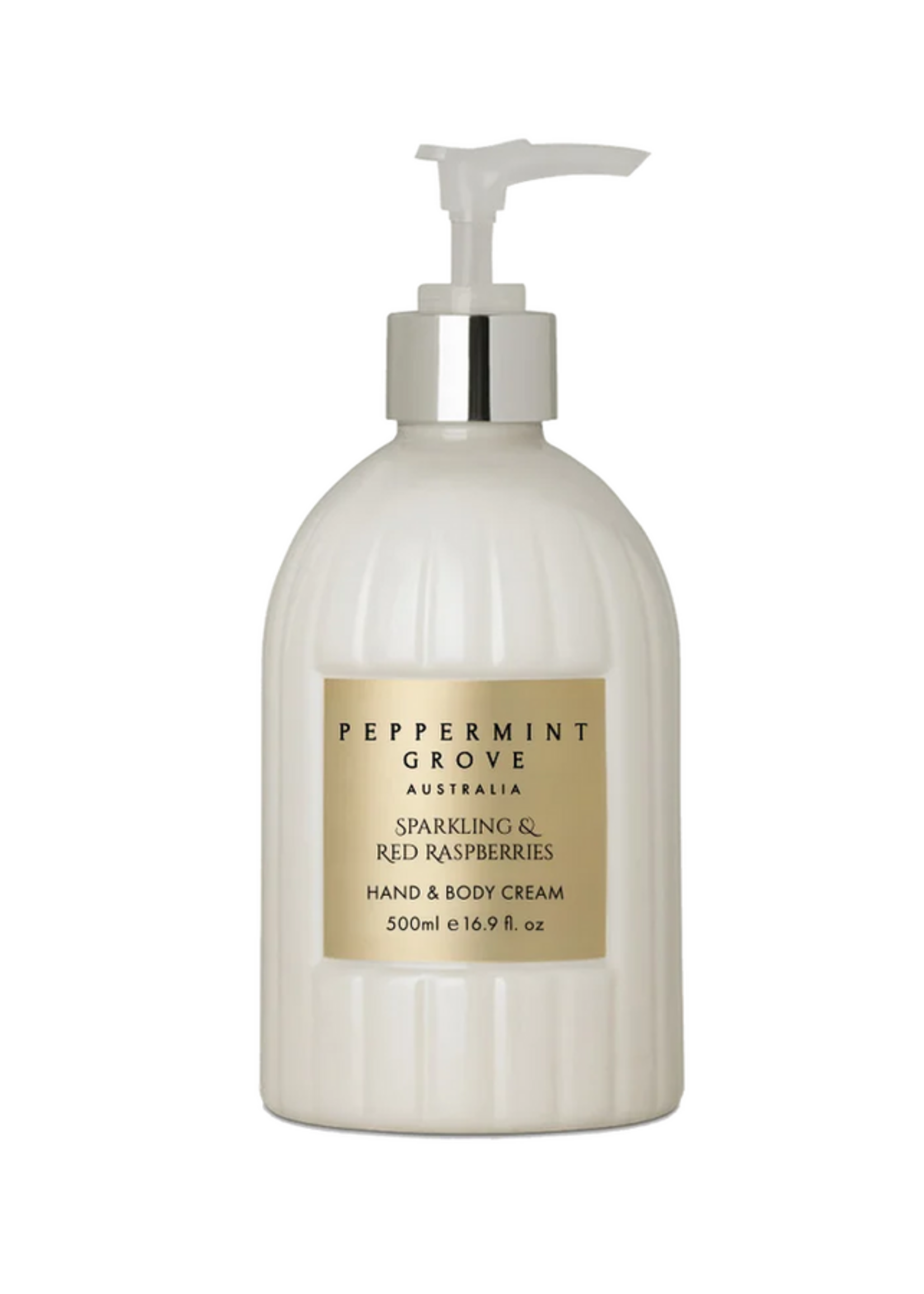 Peppermint Grove Hand & Body Cream 500ml - Sparkling & Red Raspberries