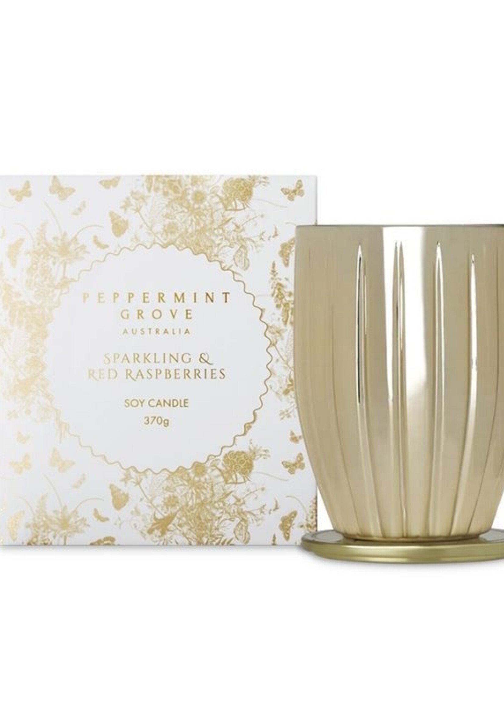Peppermint Grove Candle 370g - Sparkling & Red Raspberries