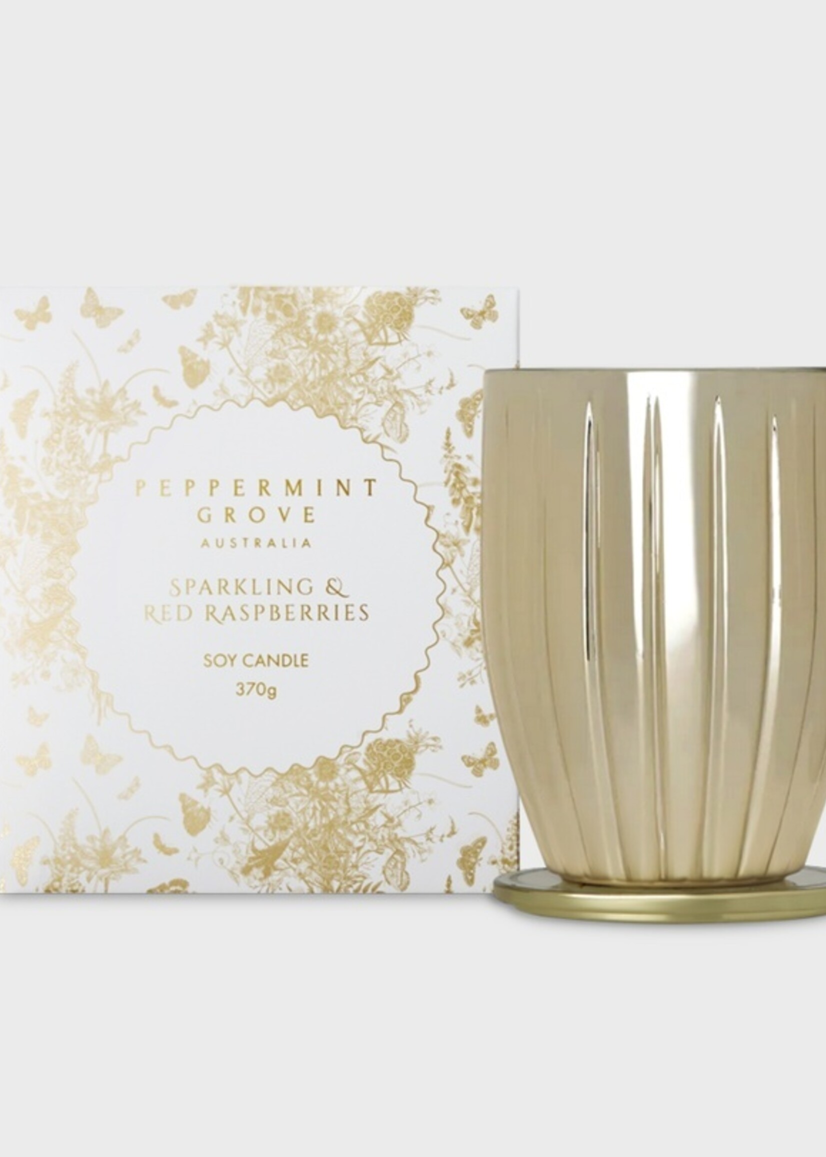Peppermint Grove Candle 370g - Sparkling & Red Raspberries