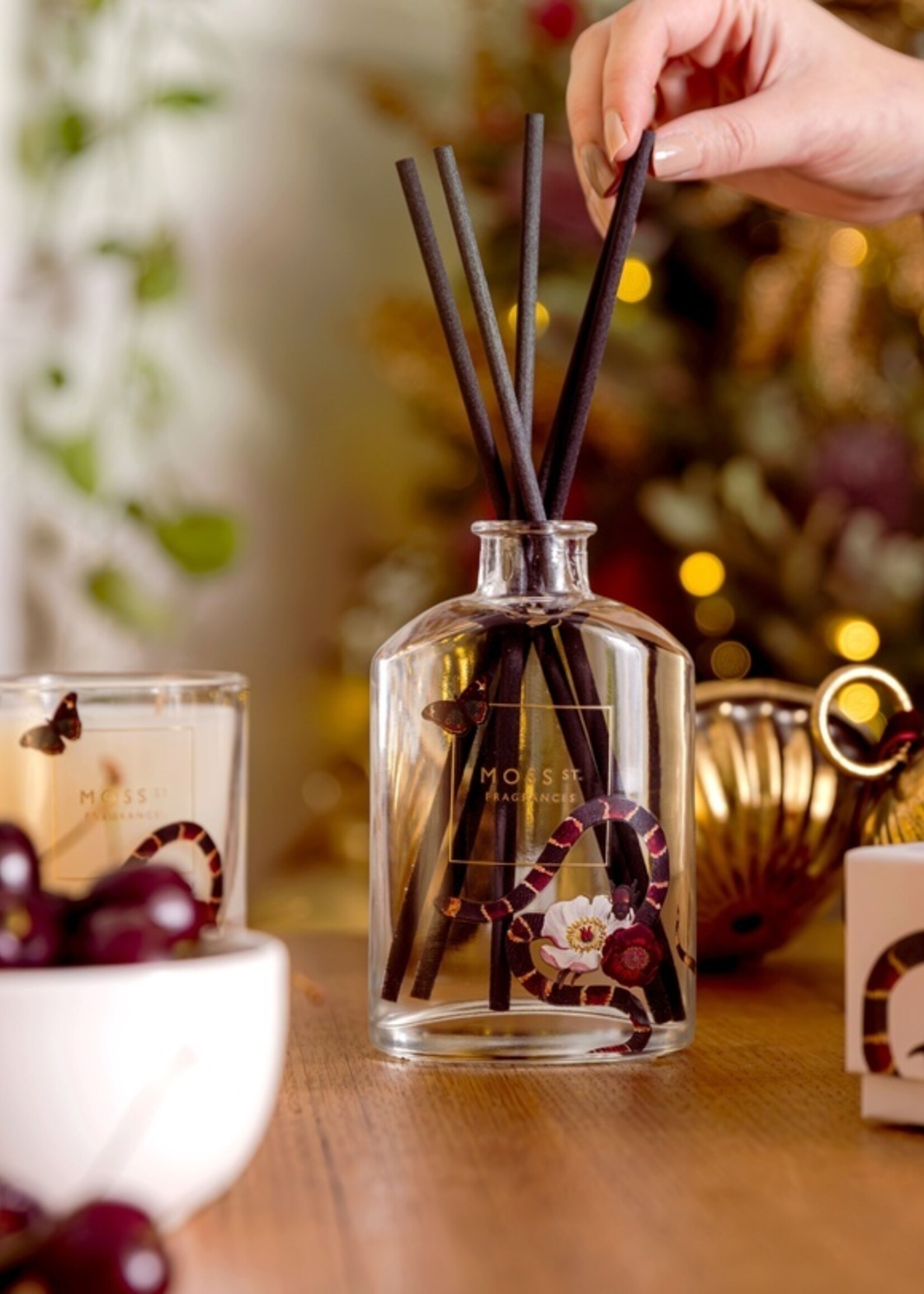 Moss St Fragrances Moss St. Gift Set - Mini Candle & Diffuser Blackcurrant