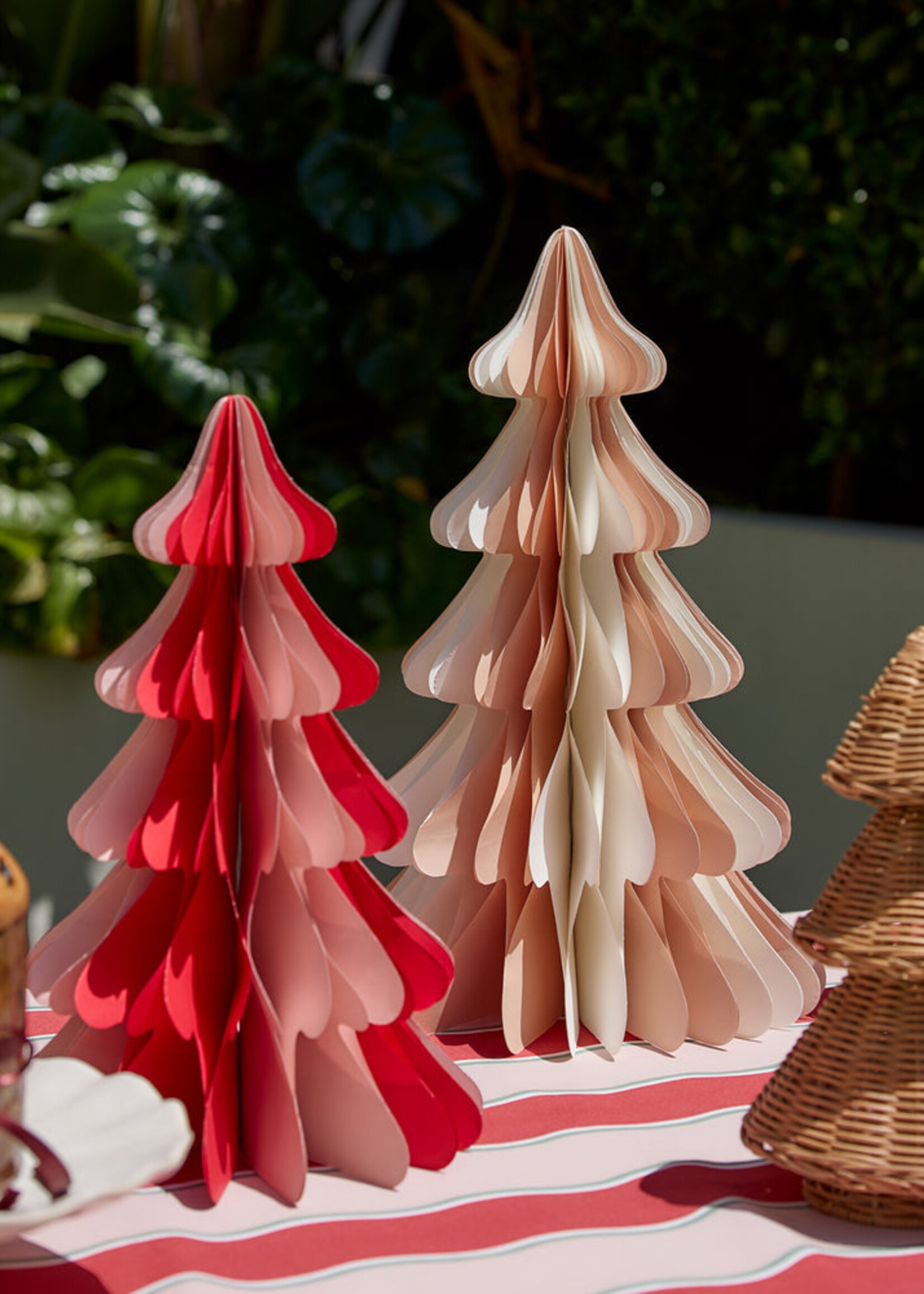 Madras Natalia Paper Tree Red/Pink Small 40cm