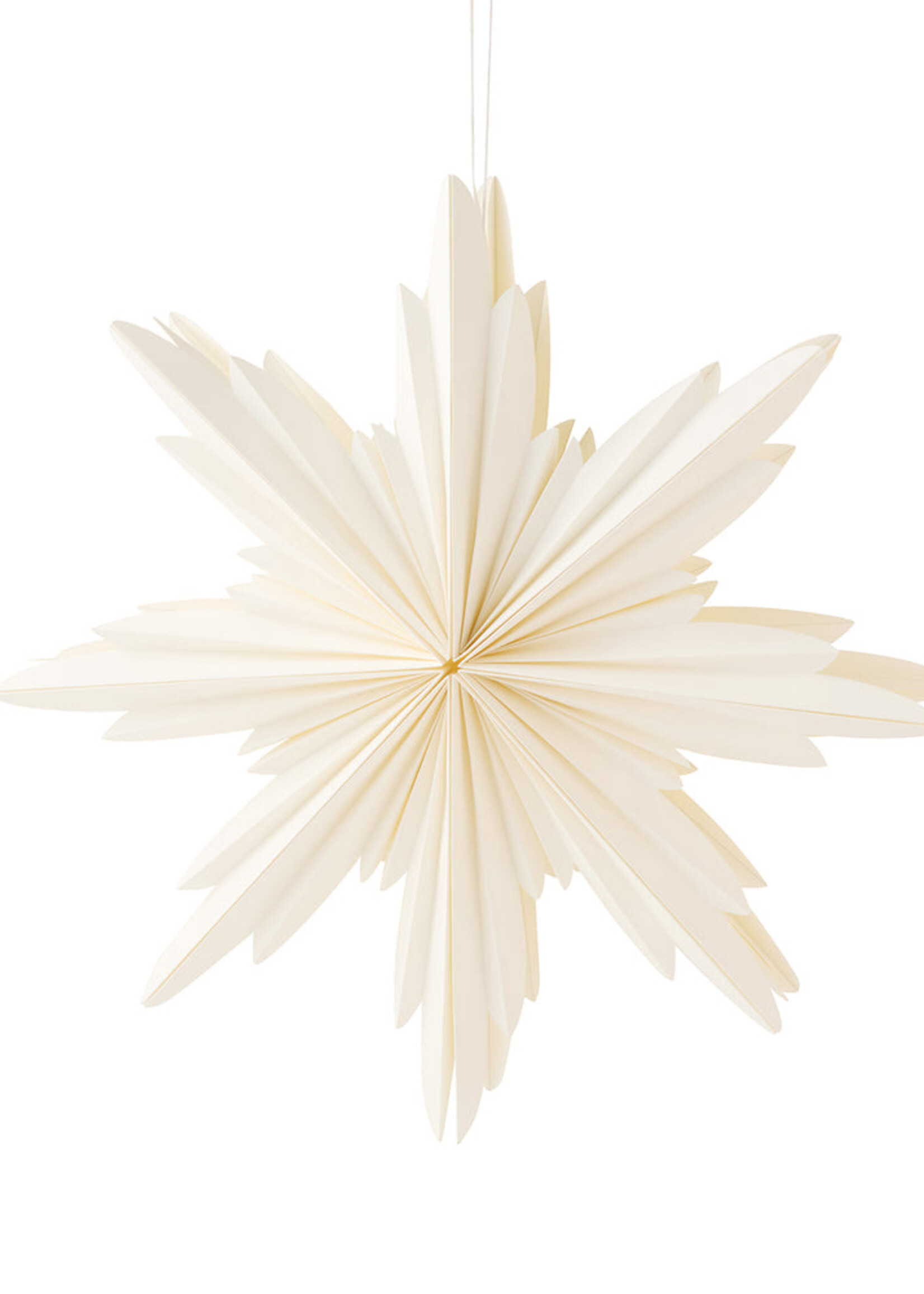 Madras Natalia Paper Cream Star Decoration 40cm