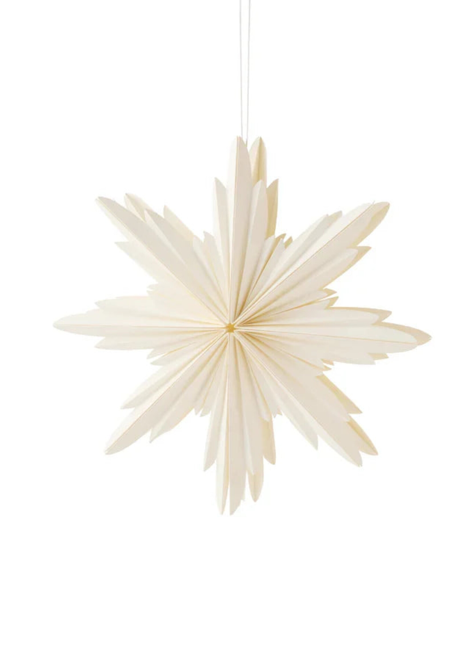 Madras Natalia Paper Cream Star Decoration 40cm