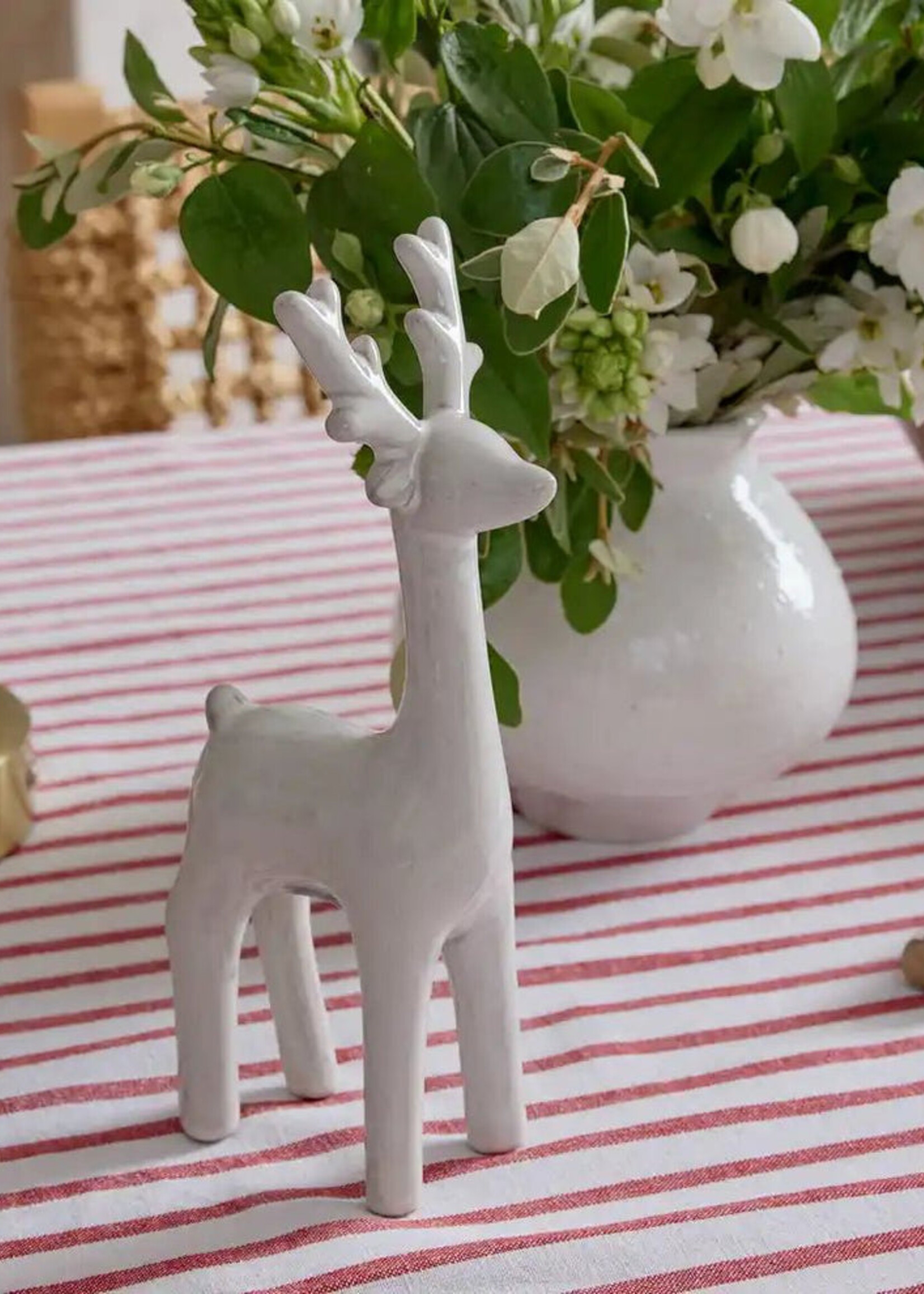 Madras Reindeer Ivory Reactive Decor Small