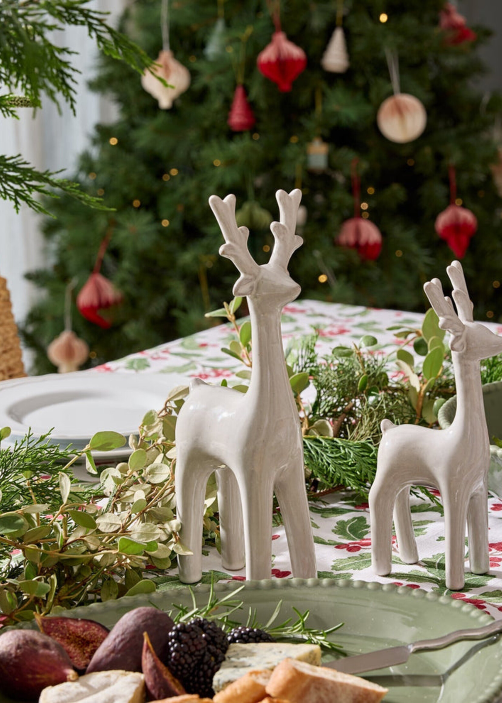 Madras Reindeer Ivory Reactive Decor Small