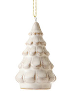 Madras Fir Tree Cream Ceramic Hanging