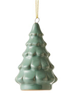 Madras Fir Tree Green Ceramic Hanging