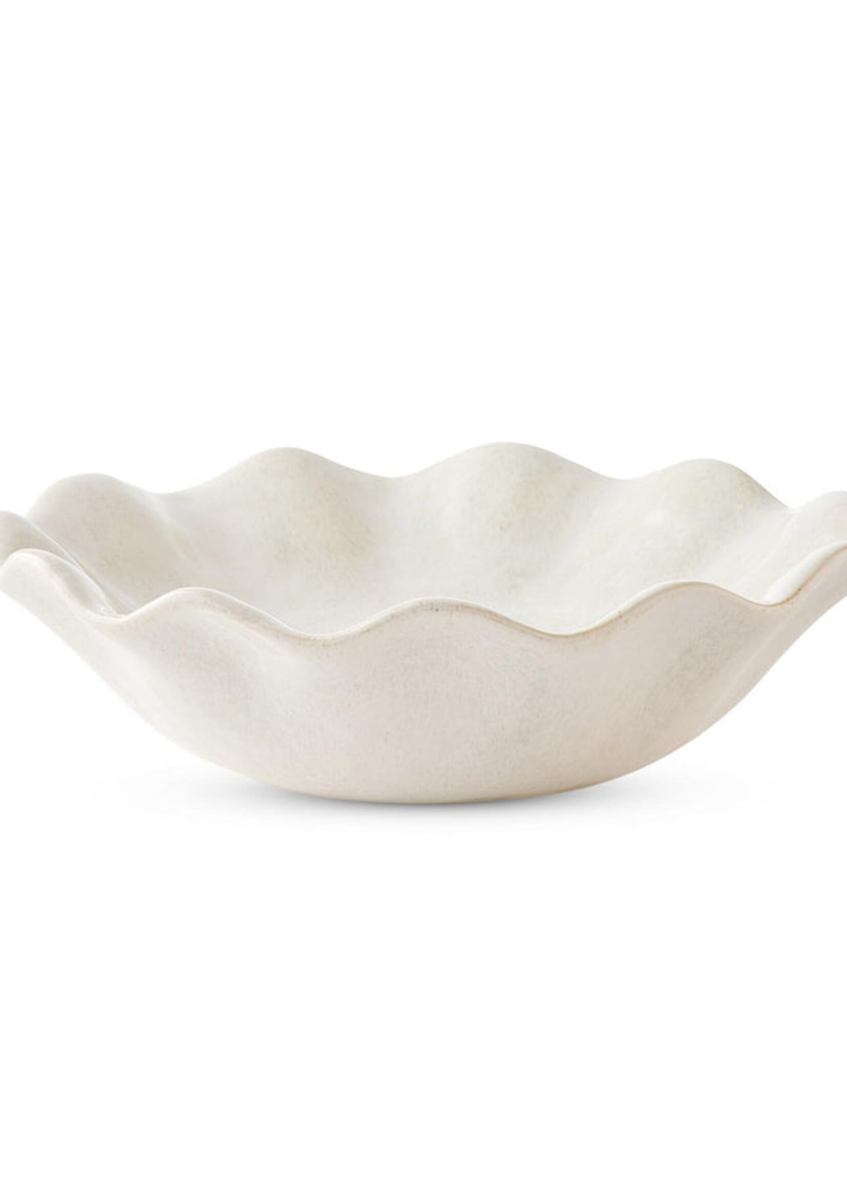 Madras Wavy Ivory Reactive Bowl D30xH9cm