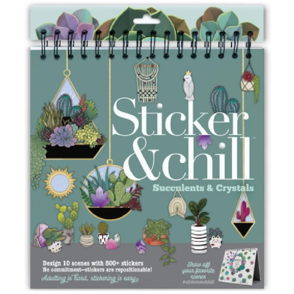 Ann Williams Sticker & Chill Succulents & Crystals