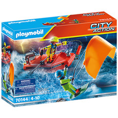 Playmobil Water Rescue | Kitesurfer Rescue w/ Speedboat