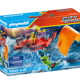 Playmobil Water Rescue | Kitesurfer Rescue w/ Speedboat