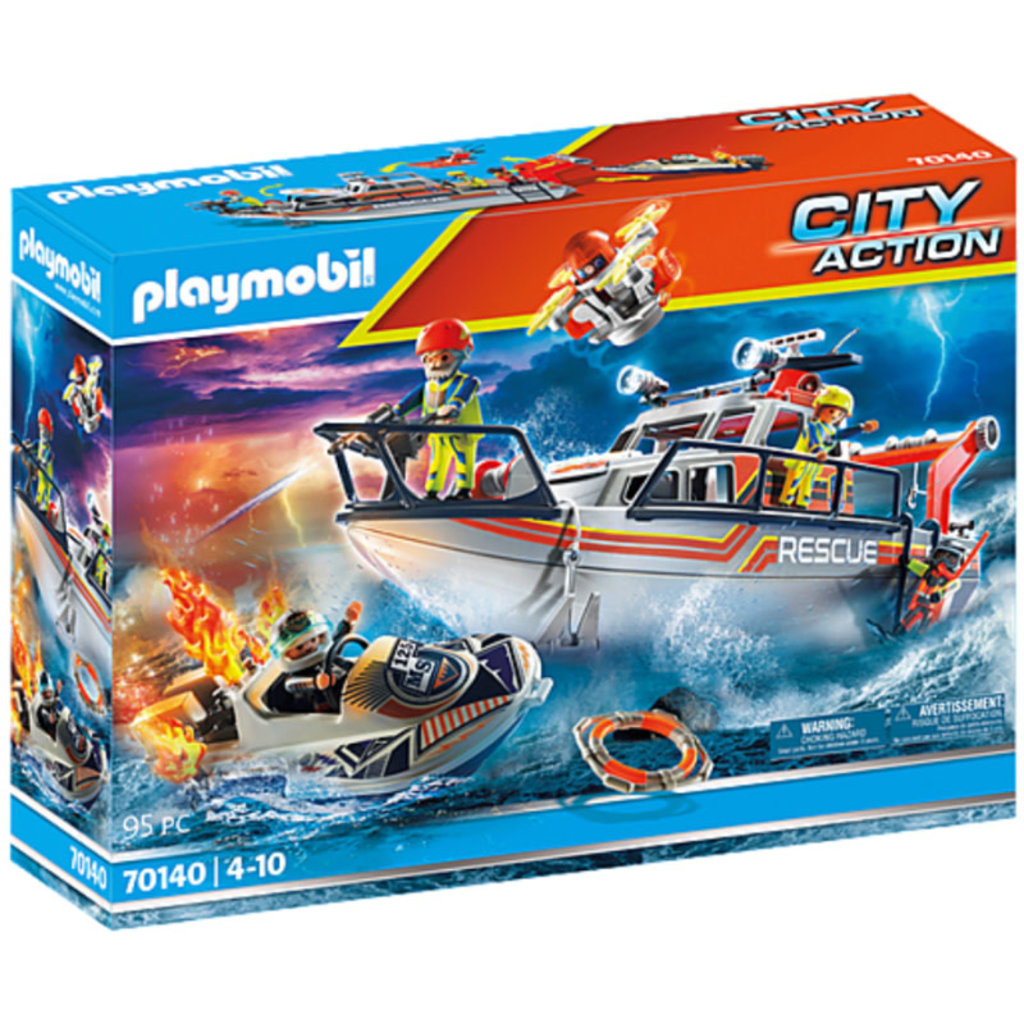 Playmobil Water Rescue | Fire Rescue w/ Personal Watercraft