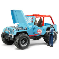 Bruder JEEP | Cross Country Racer Blue w/driver