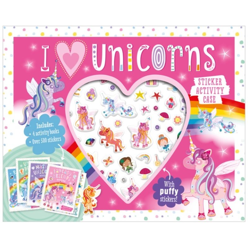 Make Believe Ideas I Love Unicorns Sticker Activity Case