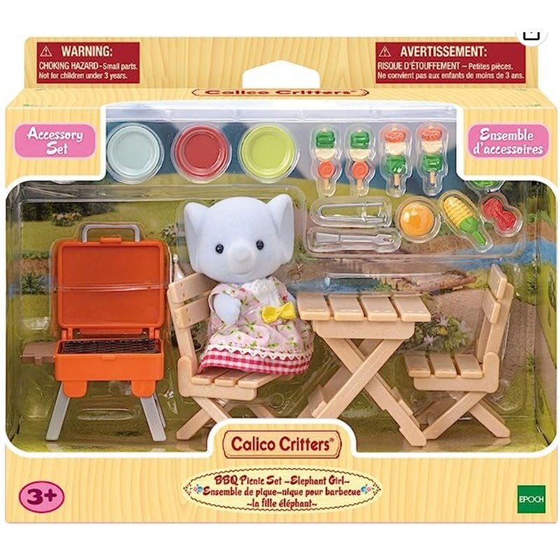 Calico Critters BBQ Picnic Set | Elephant