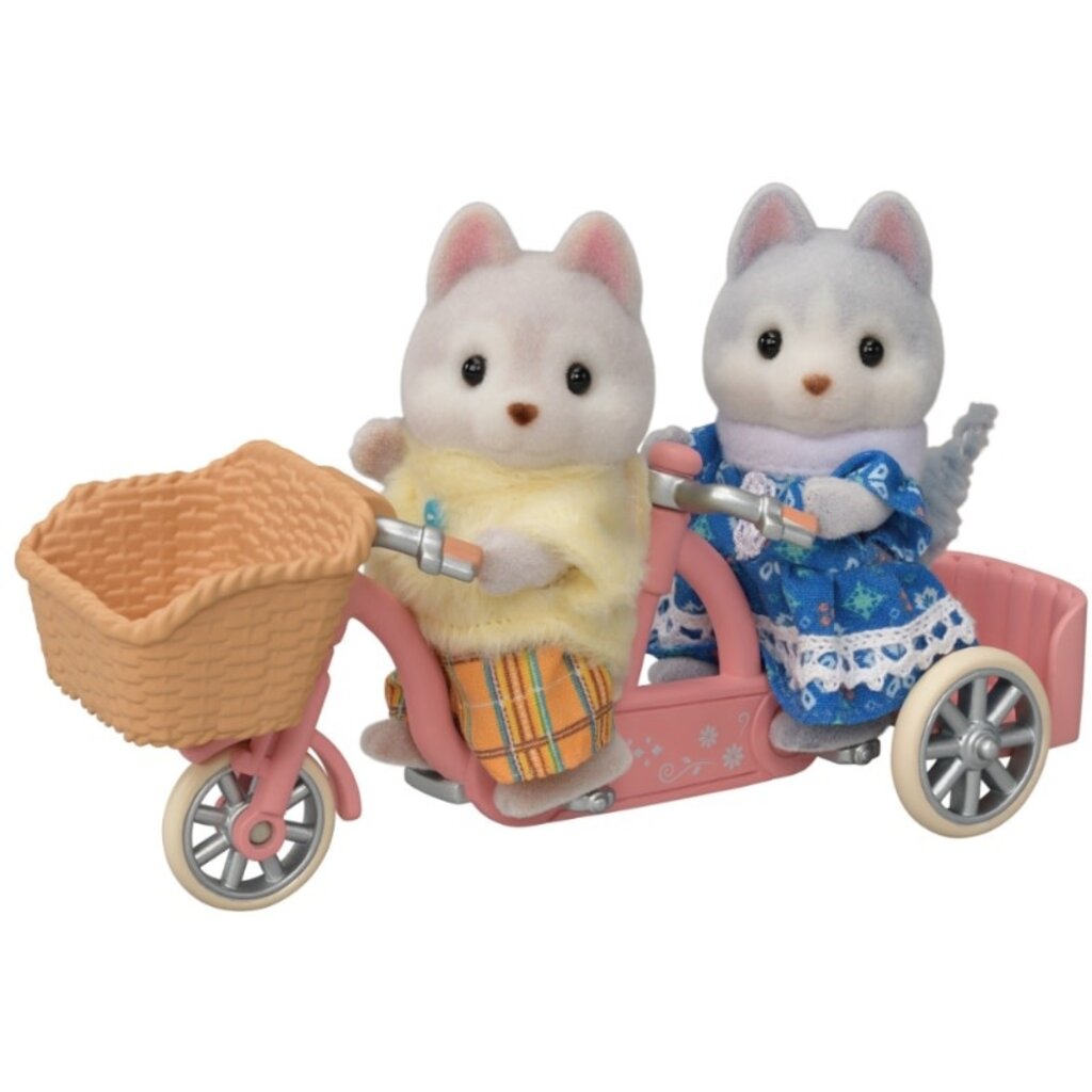 Calico Critters Husky Tandem Bicycling Set