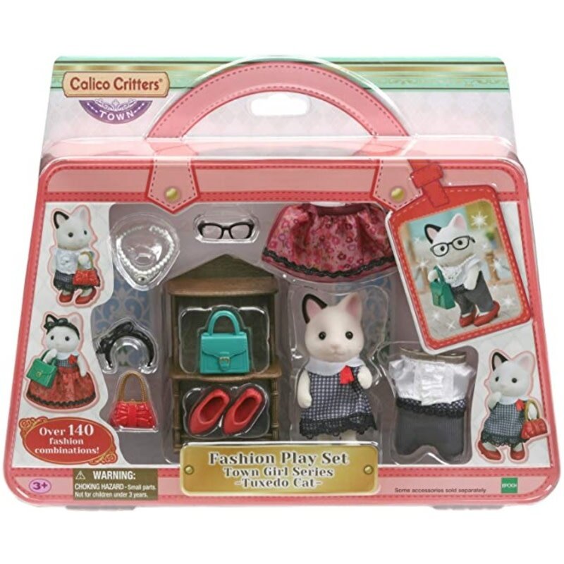 Calico Critters Town Girl Series Tuxedo Cat