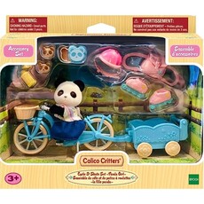 Calico Critters Cycle & Skate Set Pookie Panda Girl