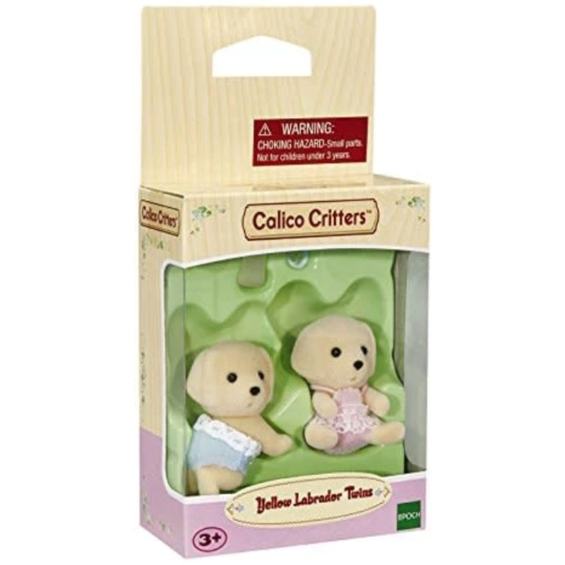 Calico critters top yellow labrador twins