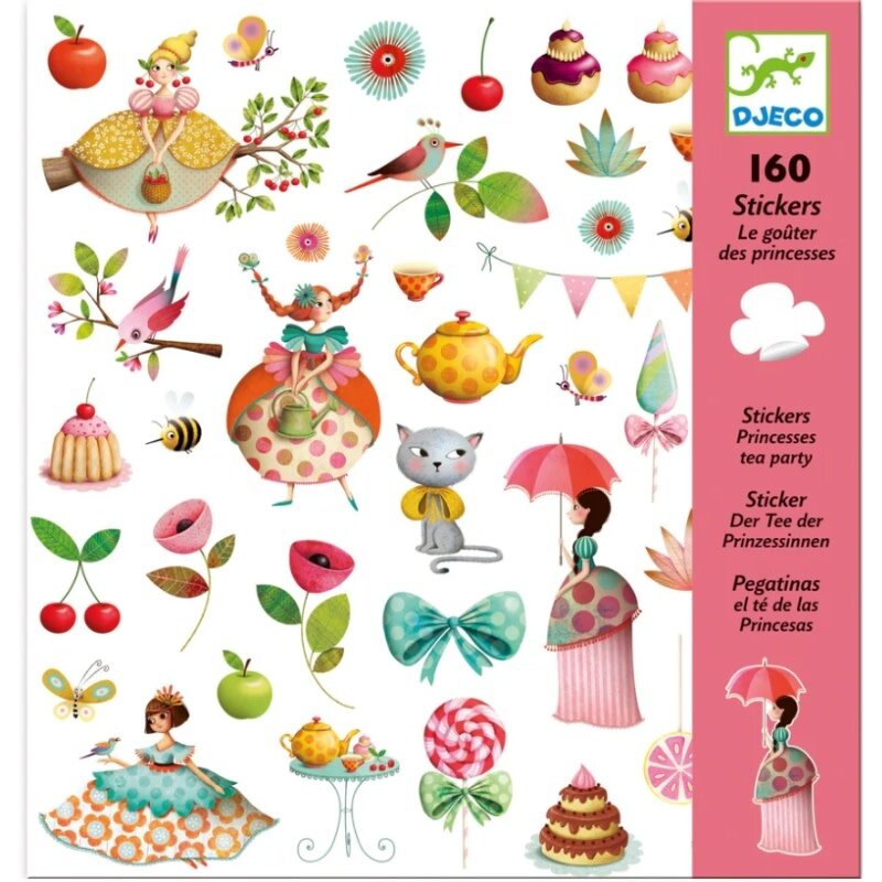 DJECO Princess Tea Party Stickers