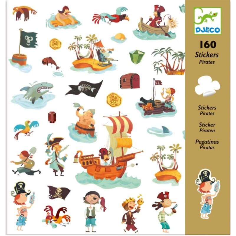 DJECO Pirate Stickers