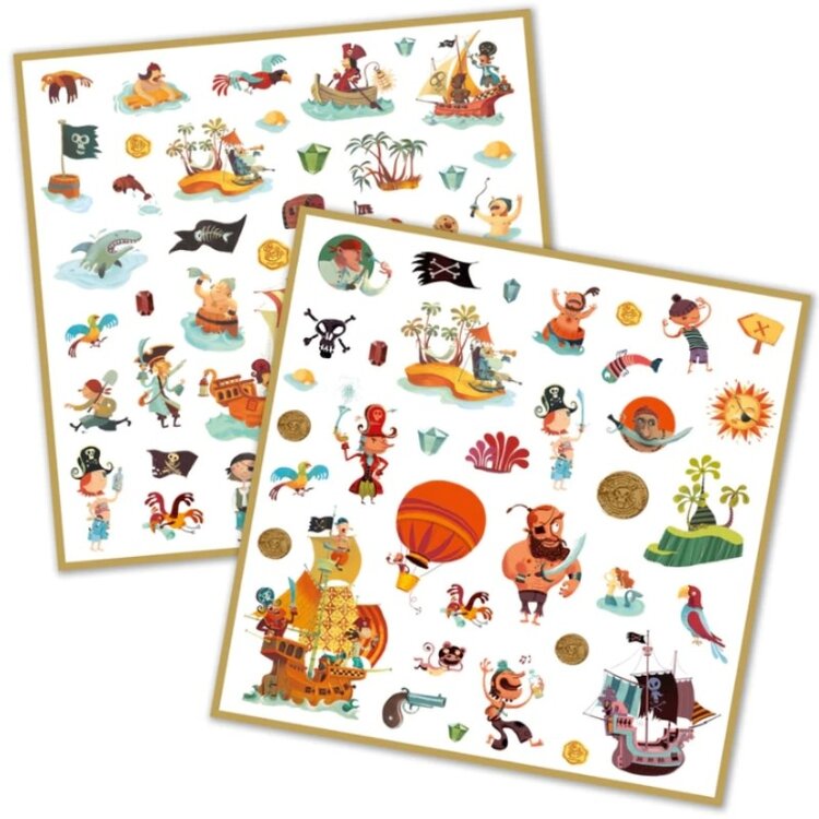 DJECO Pirate Stickers