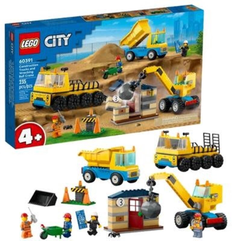LEGO® City | Construction Trucks & Wrecking Ball Crane
