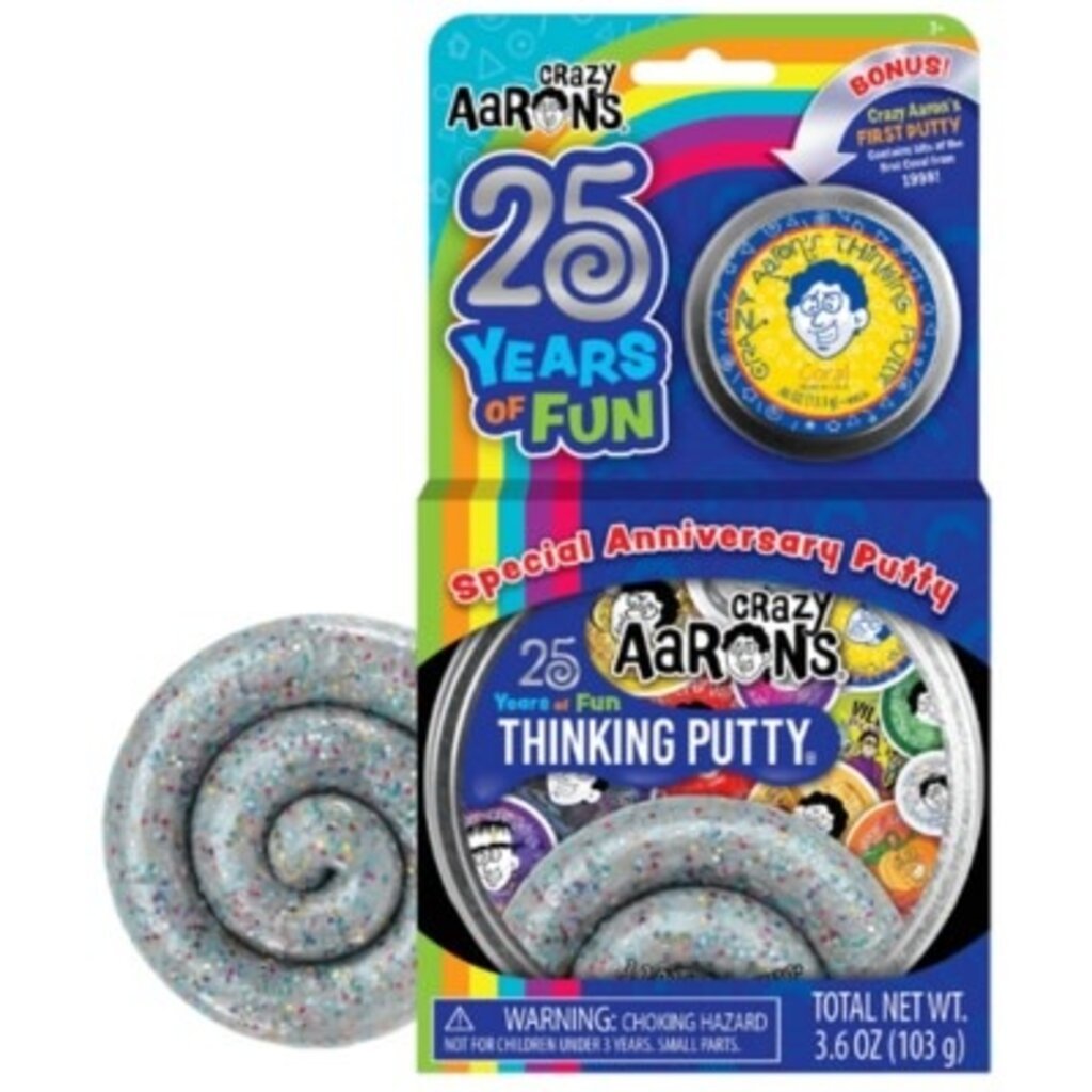 Crazy Aaron's Thinking Putty 4" Thinking Putty | 25th CA Anniv Putty