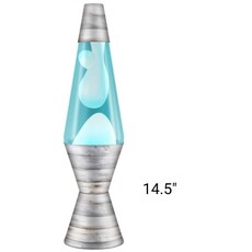 Schylling Lava Lamp | Reclaimed Wood White/Teal 14.5"