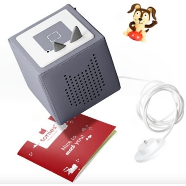Tonies Toniebox Starter Set w/ Playtime Songs | Gray