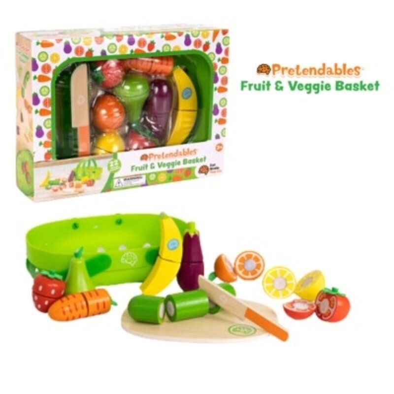 Fat Brain Pretendables | Fruit & Veggie Basket