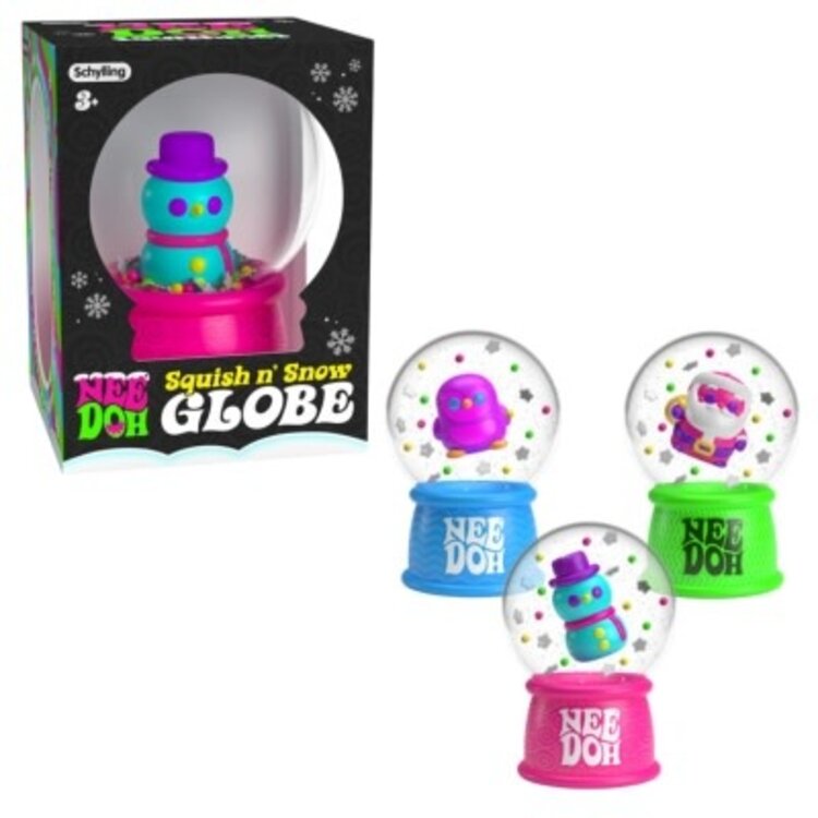 Schylling NeeDoh | Squishmas Snow Globe
