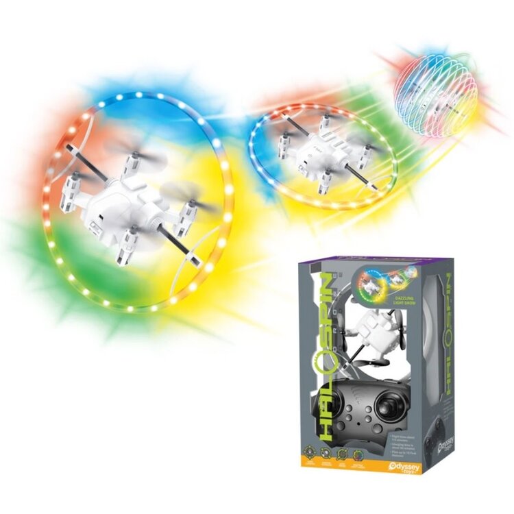 Odyssey Toys HaloSpin Rotating Light Ring Drone