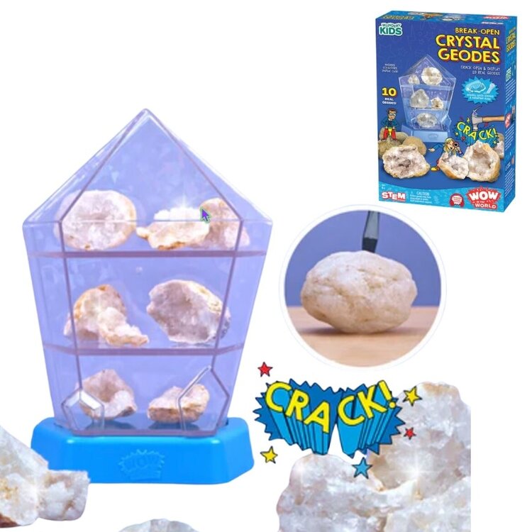 Thames & Kosmos Wow in the World | Break-Open Crystal Geodes