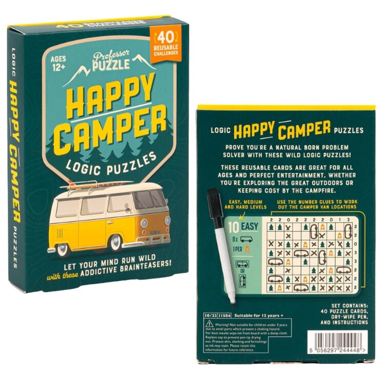Professor Puzzle Happy Camper Logic Puzzles