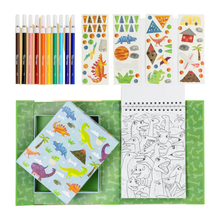 Tiger Tribe Coloring Set | Dinosaur