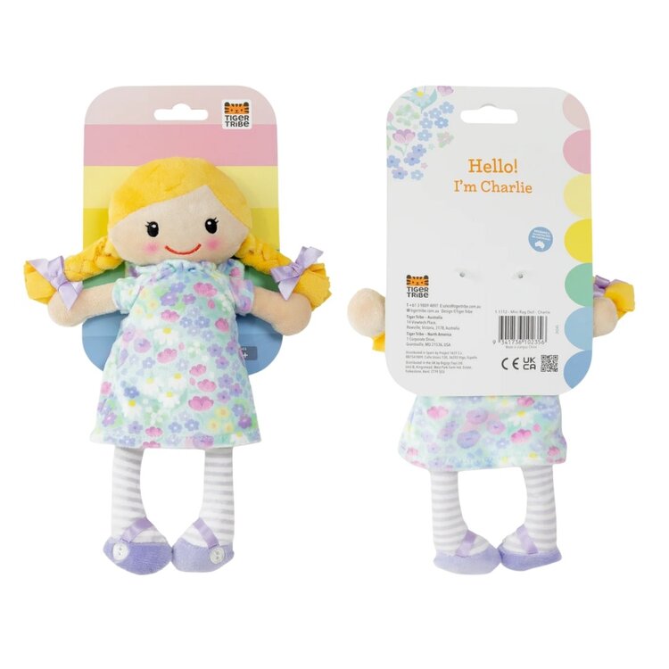 Tiger Tribe Mini Rag Doll | Charlie